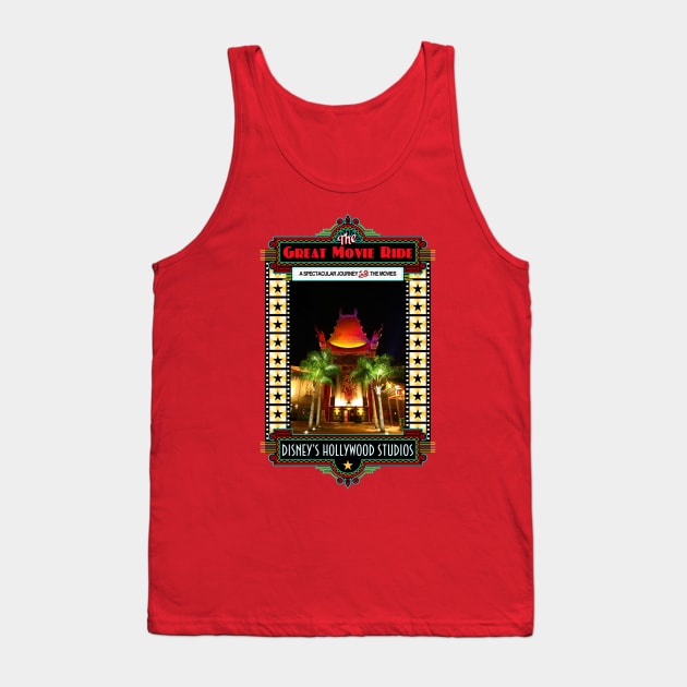 The Great Movie Ride Tank Top by PoppedCultureTees